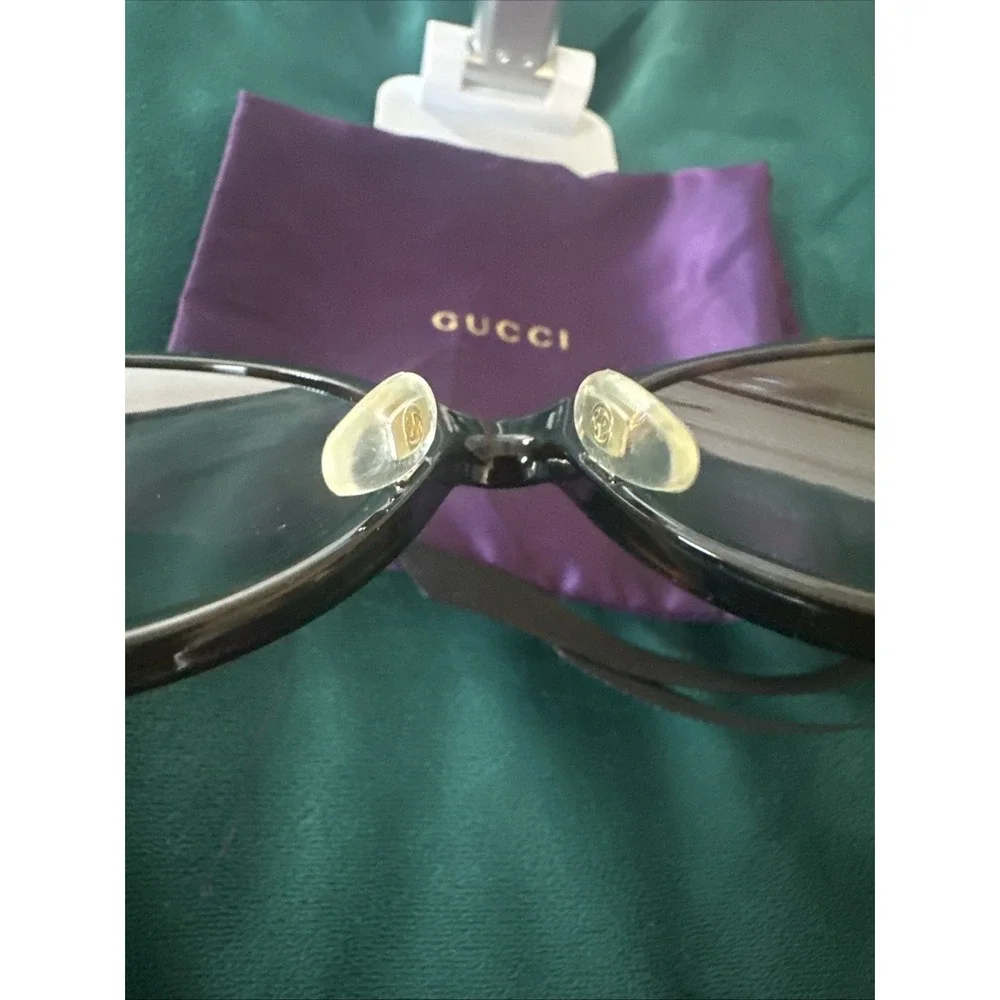 Gucci GG0370SK 002 56 19 145 Bee Gradient Tortoise Sunglasses Italy Purple Case